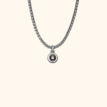 Personalized Circle Projection Essence Necklace