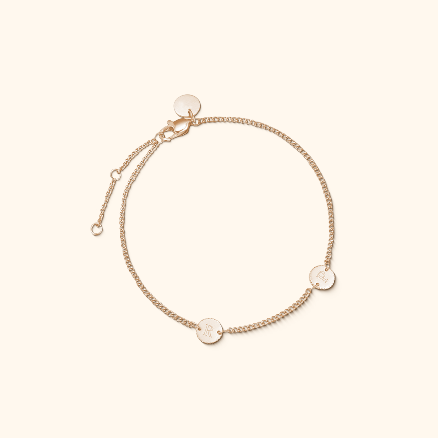 Personalized Engraved Coin Bracelet