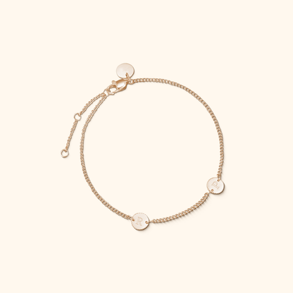 Personalized Engraved Coin Bracelet