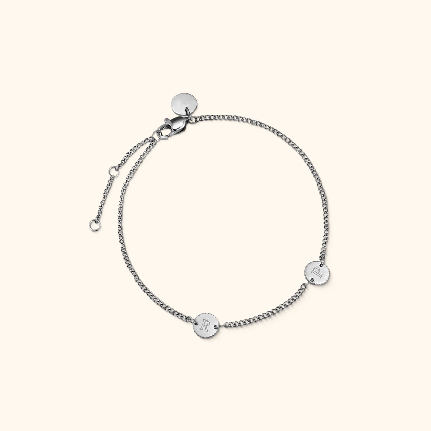 Personalized Engraved Coin Bracelet