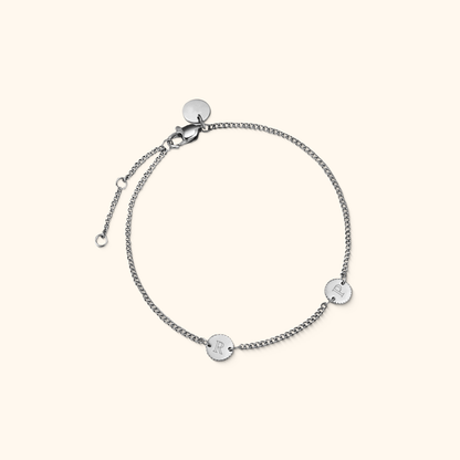 Personalized Engraved Coin Bracelet