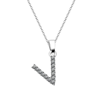 Cubic Zirconia Initial Necklace