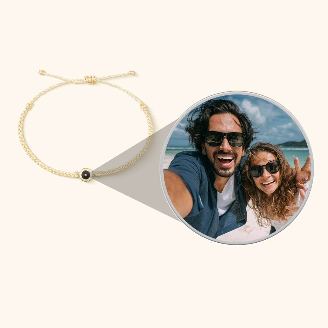 Personalized Circular Photo Bracelet