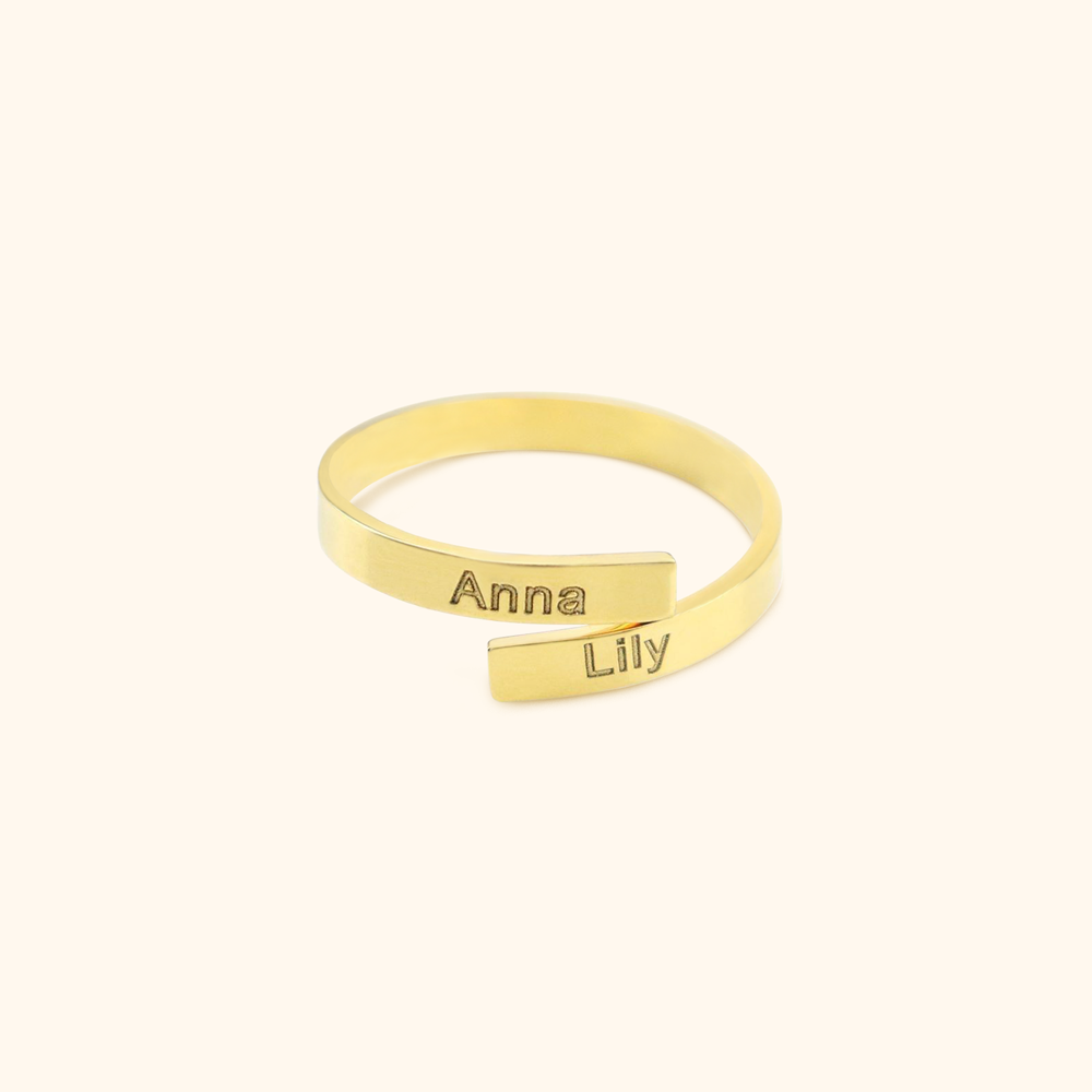 Double Chirographic Name Ring