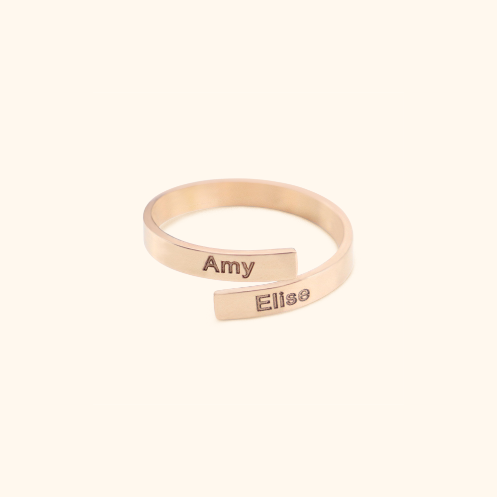 Double Chirographic Name Ring