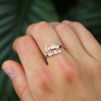 Luxury Ring With Two Names