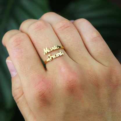 Luxury Ring With Two Names