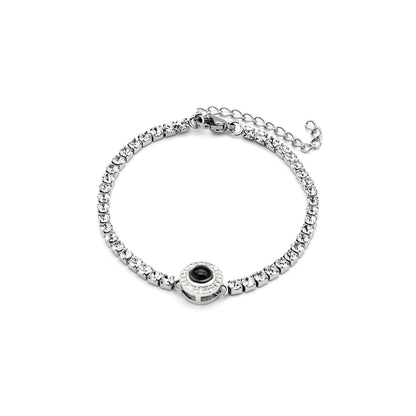 Diamond-like Icy Projection Bracelet