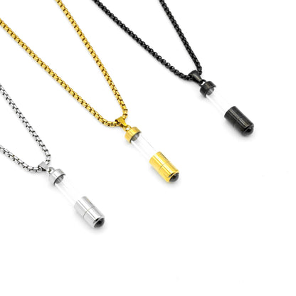 Memory Capsule Projection Necklace for Men