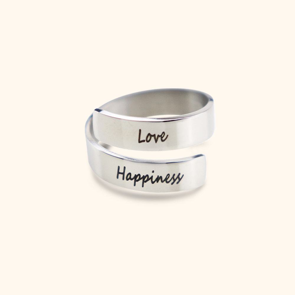 Elegant Two Name Ring